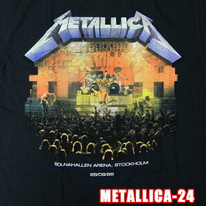 ROCK TEE METALLICA-24[���^���J] STOCKHOLM �p��/�č��̃I�t�B�V�������C�Z���X ���b�NT�V���c �o���hT�V���c �o��T