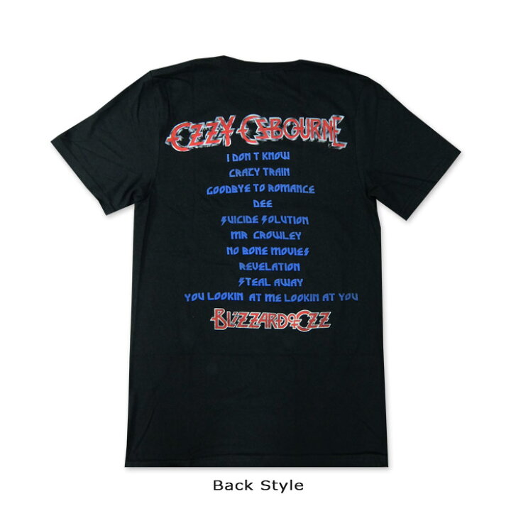 楽天市場】ROCK TEE OZZY OSBOURNE-13[オジーオズボーン]BLIZZARD OF  