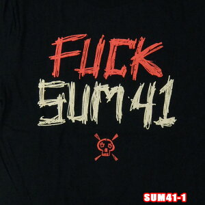 ROCK TEE SUM 41 -1[�T���E�t�H�[�e�B�[����] TOUR'24 FUCK SUM 41 �p��/�č��̃I�t�B�V�������C�Z���X ���b�NT�V���c �o�b�N�v�����g �o���hT�V���c �o��T
