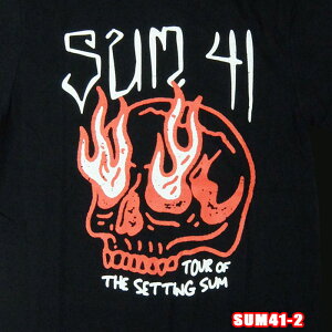 ROCK TEE SUM 41 -2 [�T���E�t�H�[�e�B�[����] TOUR'24 SKULL �p��/�č��̃I�t�B�V�������C�Z���X ���b�NT�V���c �o�b�N�v�����g �o���hT�V���c �o��T