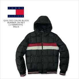 TOMMY HILFIGER(トミーヒルフィガー) QUILTED COLOR BLOCK BOMBER JACKET[158AN594]ボンバージャケット 防寒 中綿 ジャケット キルティング【smtb-kd】【RCP】【\21,450】