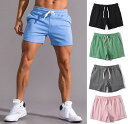 メンズファッション 全10色 メンズ ウエストゴム ショートパンツ ハーフパンツ スポーツウェア ルームウェア トレーニングウェア ジムウェア カジュアル スウェット 吸汗速乾