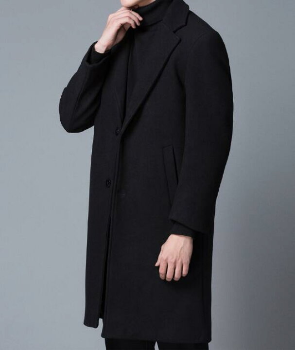 楽天市場】大きいサイズ 中棉コート メンズ 厚手チェスターコート 冬服 
