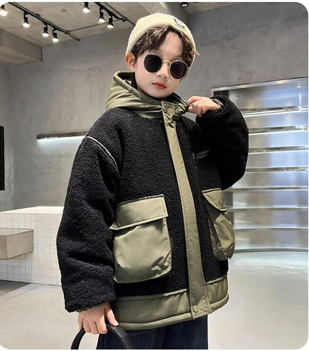 楽天市場】ボアジャケット 男の子 子供服 裏起毛 厚手 あつたか  