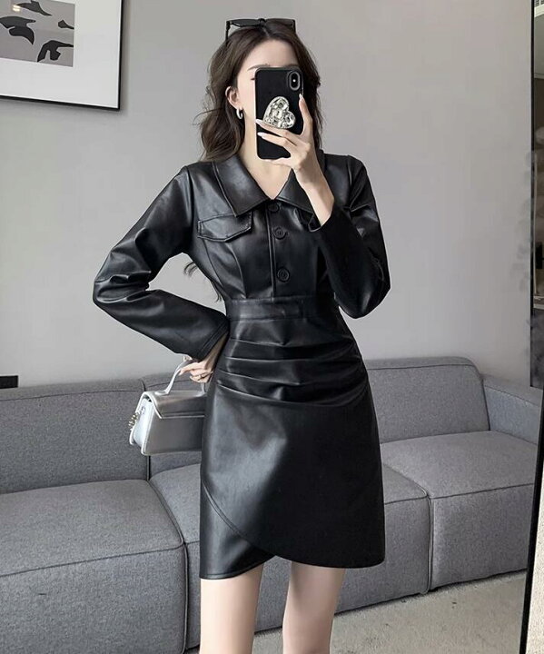 レザーワンピース 
