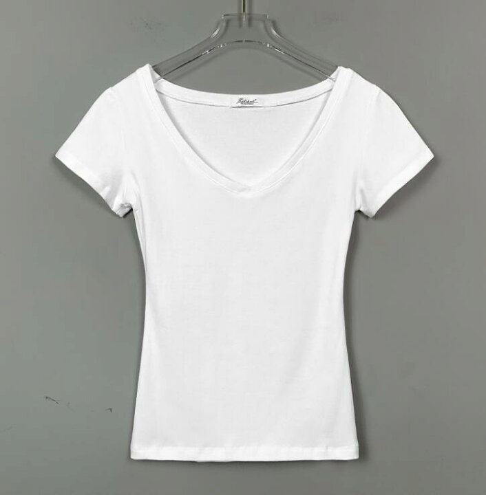 楽天市場】Vネック レディース 半袖 フリーサイズ プルオーバーtシャツ 
