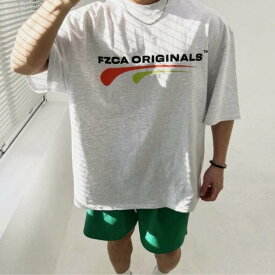 ビッグTシャツ メンズ 夏 おしゃれ 5分袖 無地 スウェット シンプル ゆったり トップス ルームウェア 部屋着 カジュアル 大きいサイズ アウトドアおしゃれ