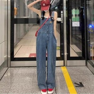 オーバーオール デニムサロペット パンツ レディース オールインワン 長ズボン ストレート ロングパンツ サロペット パンツ つなぎ ボトムス 大きいサイズ 作業着 普段着 通勤 通学 女子 大