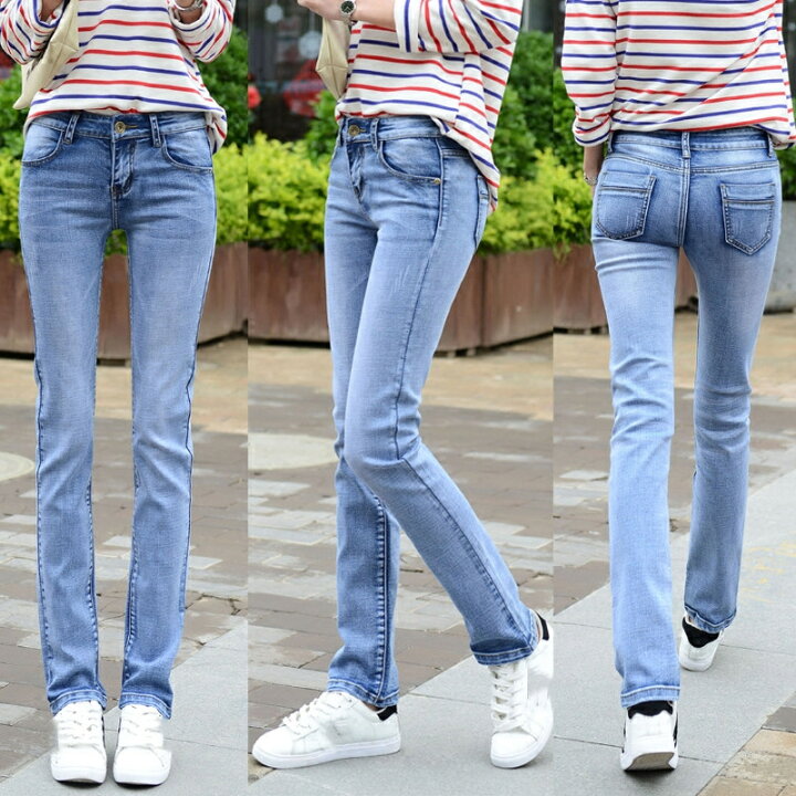 楽天市場】デニムパンツ 美脚 レギパン デニムスキニー レディース 