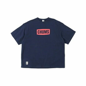 【日本正規品 13時まで当日出荷】Oversized S/S CHUMS Logo Crew Top LP(レディース)　CHUMS（チャムス）オーバーサイズドショートスリーブチャムスロゴクルートップループパイル