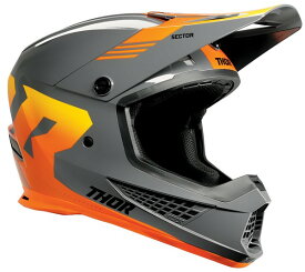 ヘルメット THOR 24 SECTOR2 CRAVE チャコール/オレンジ［SG/PSC規格］[MFJ公認] 日本専用設計 オフロード 正規輸入品 WESTWOODMX