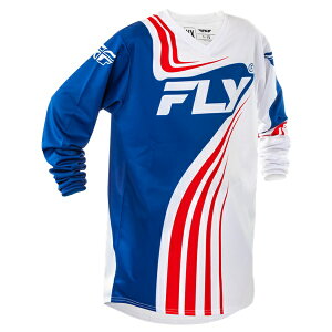 キッズ用 MXジャージ FLY F-16 レッド/ホワイト/ブルー子供用 モトクロス 正規輸入品 WESTWOODMX 25
