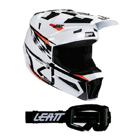 キッズ用 ヘルメットキット LEATT MOTO 3.5 ホワイト 子供用［SG/PSC規格］[MFJ公認] 日本専用設計 オフロード 正規輸入品 WESTWOODMX