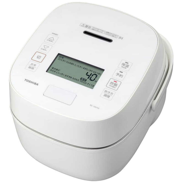 楽天市場】東芝 5.5合炊き 真空IH 炊飯器 RC-10VRV-W グランホワイト 