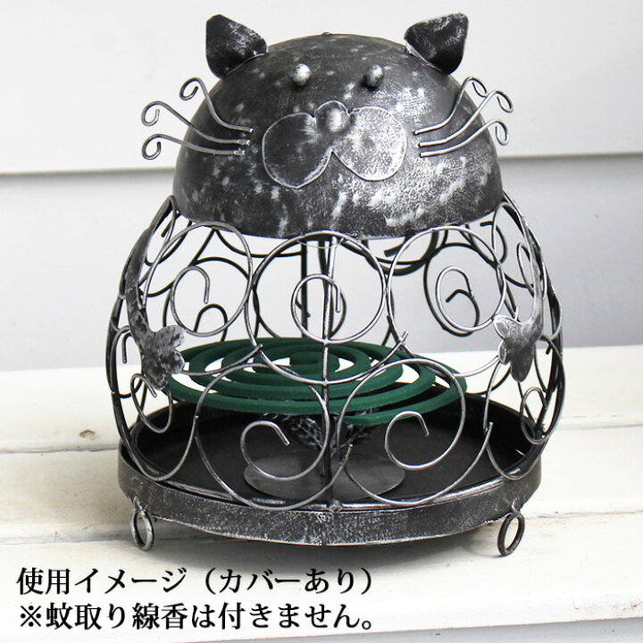 楽天市場】猫型 蚊取り線香スタンド 蚊取り線香入れ 猫 蚊取り線香 