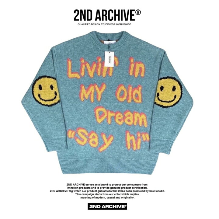 楽天市場】2ND ARCHIVE セカンドアーカイブ セーター 総柄 ニット 