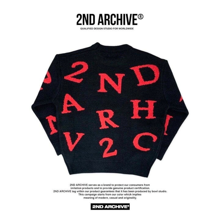 楽天市場】2ND ARCHIVE セカンドアーカイブ セーター 総柄 ニット 