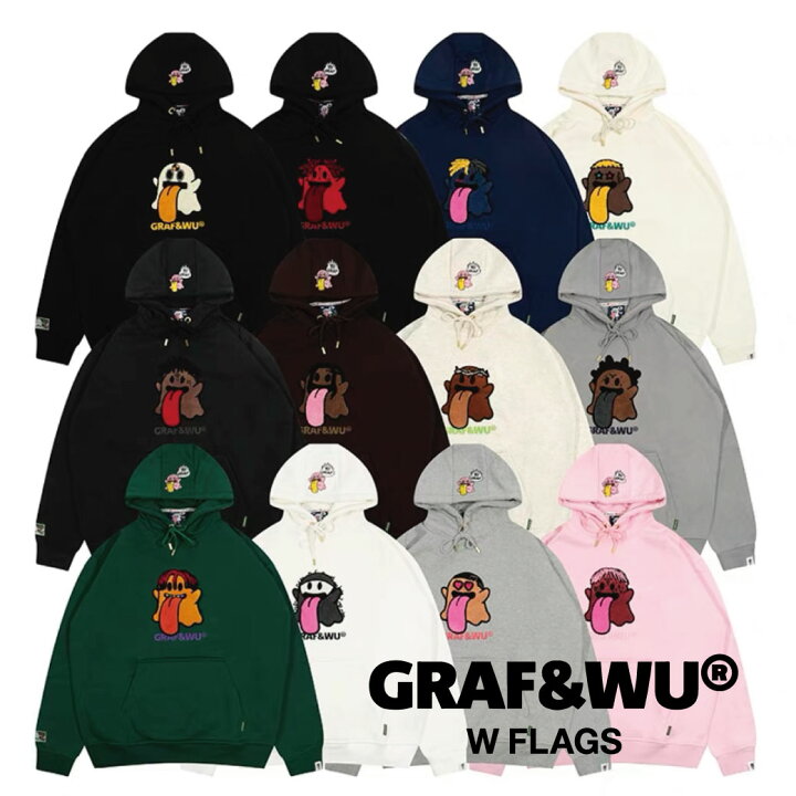 楽天市場】GRAF&WU グラフアンドウー パーカー 刺繍ワッペン オーバー 