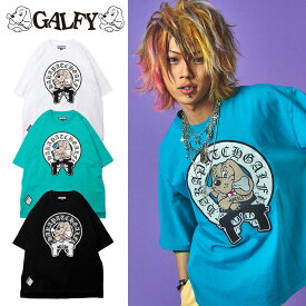 GALFY ガルフィー チャカパッチT シャツ2 あす楽対応 送料無料 大きいサイズ 大きめ ガルフィ ヤンキー ギャル 犬 DOG GAL レディース メンズ ゆったり カジュアル 90年代 Tシャツ 半袖 ユニセックス サブカル