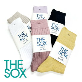THE SOX ザ・ソックス メランジ6/2リブ ソックス (161-8002) カジュアル メンズ トリート メンズ 靴下 ソックス レディース靴下 レギュラーソックス クルーソックス 通勤 通学 無地靴下 きれいめ 大人
