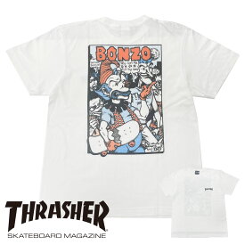 THRASHER(スラッシャー) BONZO S/S T-SHIRTS (th8113a) スラッシャー Tシャツ 半袖 TEE プリント メンズ レディース ユニセックス 送料無料