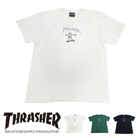 THRASHER(スラッシャー) GONZ ART マークゴンザレス (th8128) ショートスリーブ Tシャツ スラッシャー Tシャツ 半袖 TEE プリント メンズ レディース ユニセックス 送料無料