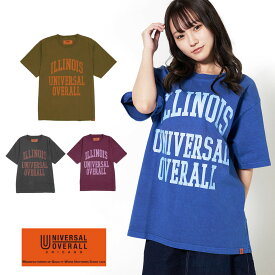 ユニバーサルオーバーオール UNIVERSAL OVERALL Tシャツ ILLINOIS PRINT TEE プリントT 半袖 U2223232-G