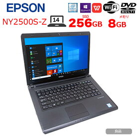 【中古】EPSON Endeavor NY2500S-Z 中古 ノート Office Win10 第6世代 [Core i5 6200U メモリ8GB SSD256GB マルチ 無線 カメラ 14型 ] ：良品