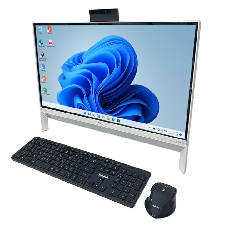 楽天市場】【中古】NEC LAVIE Desk PC-DA700KAW 中古 一体型デスク 地  