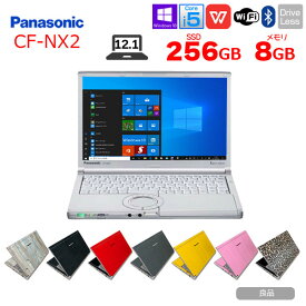 【中古】Panasonic CF-NX2 選べるカラー 中古 ノートパソコン Office Win10 [core i5 3320M 2.6Ghz 8G 今だけSSD256GB 無線 12.1型 ] ：良品