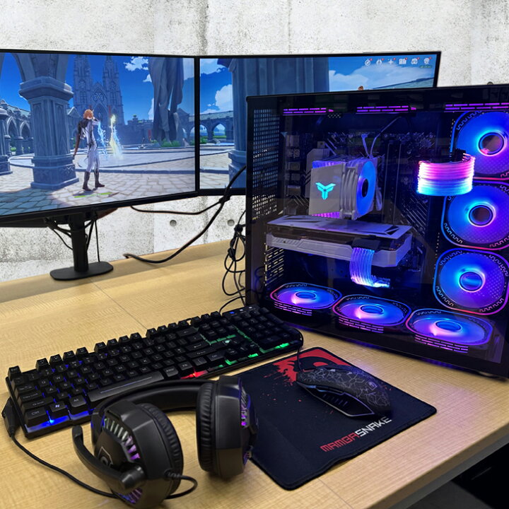 楽天市場】Whatfun トリプルモニタ 3画面 新品ゲーミングPC AURORA R26 