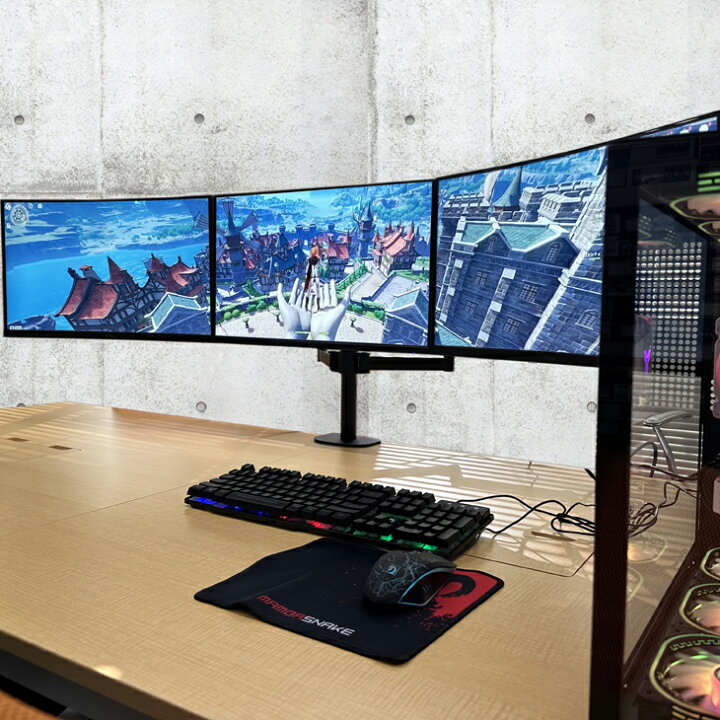 楽天市場】Whatfun トリプルモニタ 3画面 新品ゲーミングPC AURORA R26 