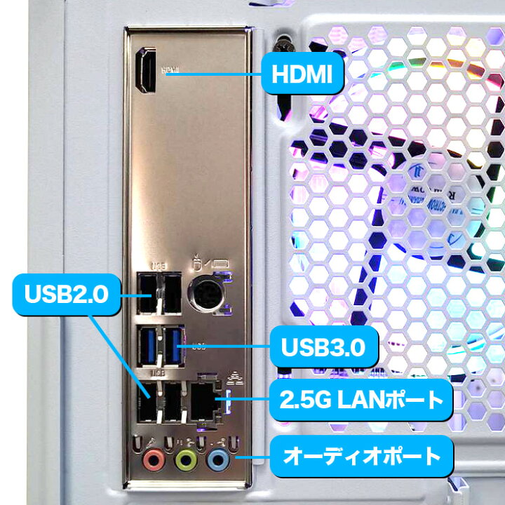 楽天市場】ゲーミングPC ホワイト メッシュ GeForce RTX4070 第13世代 