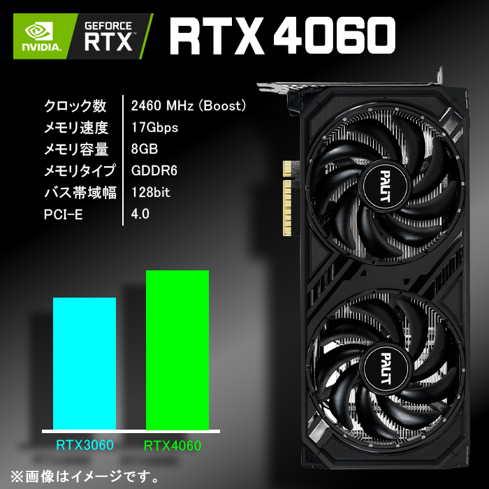 楽天市場】ゲーミングPC ブラック メッシュ GeForce RTX4060 第13世代