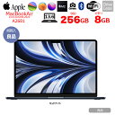 【中古】Apple MacBook Air 13.6inch MLY33J/A A2681 2022 選べるOS TouchID [Apple M2 8コア 8G SSD256GB 無線 BT カメラ 13.6 ミッドナイト 純箱] ：良品