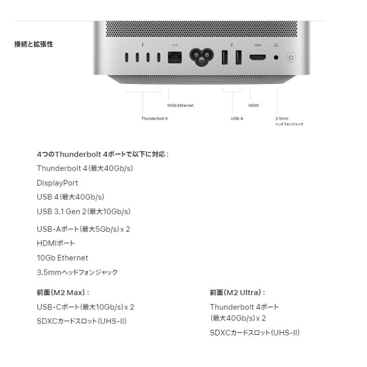 楽天市場】【中古】Apple Mac Studio MJMV3J/A A2615 M1 Max 2022 小型 