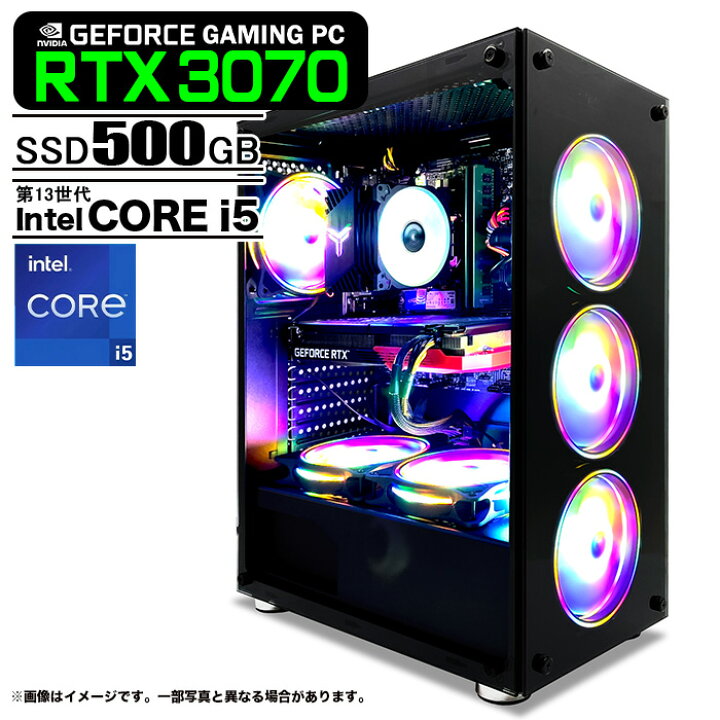 楽天市場】ゲーミングPC デスクトップパソコン ブラック GeForce 