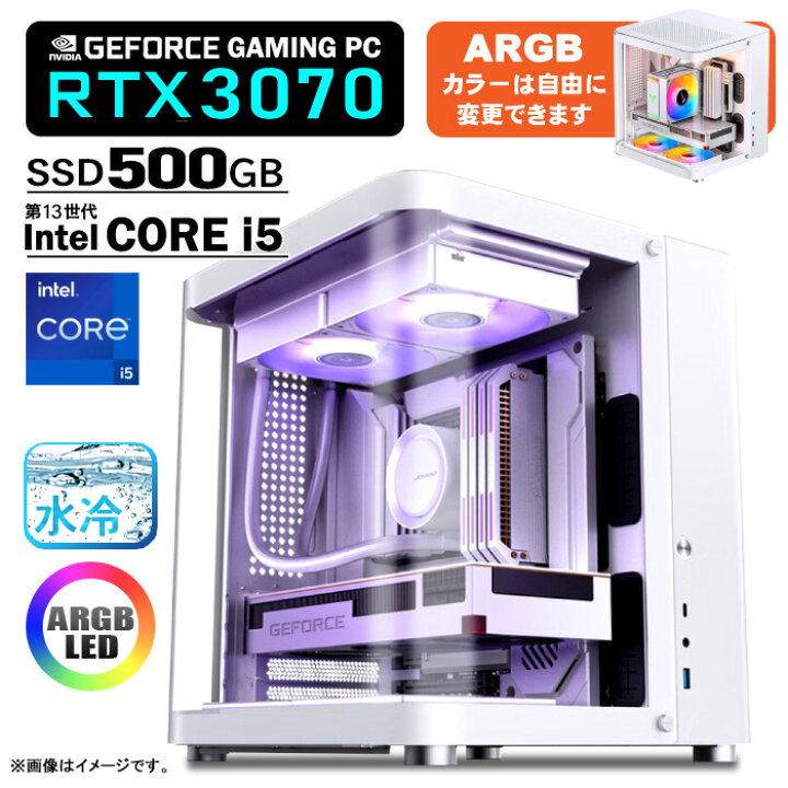 楽天市場】ゲーミングPC デスクトップパソコン ミニ白色海景房 GeForce 