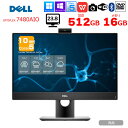 DELL OptiPlex 7480 AIO 中古 一体型 デスクトップ パソコン セット Office 選べるOS Win11 第10世代 無線キー・マウス付[Core i5 10500 16GB SSD512GB マルチ 無線 カメラ 23.8型]：良品