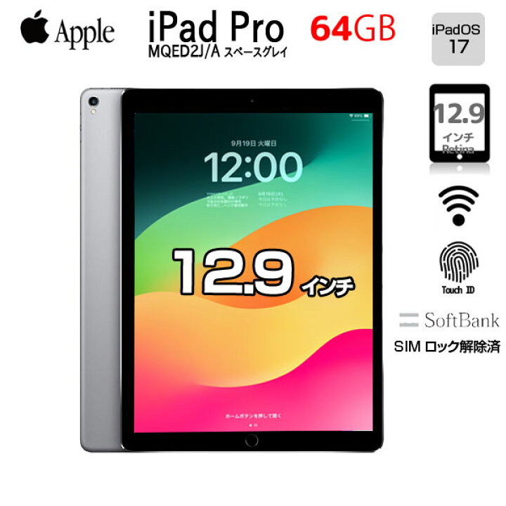 iPad Pro 10.5 64GB ソフトバンク SIMロック解除済（ムスビー｜【中古  