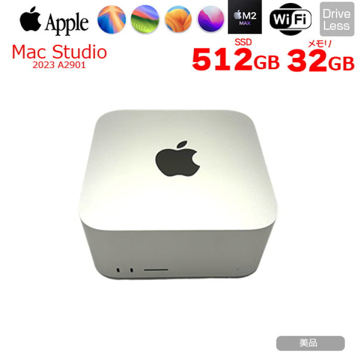楽天市場】Apple Mac Studio MQH73J/A A2901 M2 Max 2023 小型デスク 