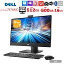 DELL OptiPlex 7470 AIO 中古 一体型 デスクトップ パソコン セット Office Win11 or Win10 第9世代 無線キー・マウス付[Core i7 9700 16GB SSD512GB HDD500GB 無線 カメラ 23.8型]：良品