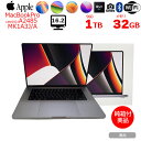 Apple MacBook Pro 16inch MK1A3J/A A2485 Late 2021 TouchID 選べるOS [Apple M1 Max 10コア 32G SSD1TB 無線 BT カメラ 16.2 Space Gray 純箱]：美品