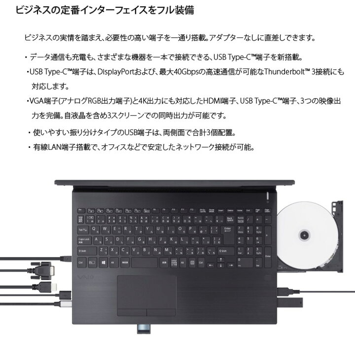 楽天市場】SONY VAIO Pro PH VJPH22C11N 中古 ノートOffice Win11第9 