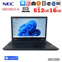 NEC VersaPro VKH48/X-A 中古 ノート Win11 第11世代[Corei7 1185G7 メモリ16GB SSD512GB マルチ 無線 FHD 15.6型]:良品