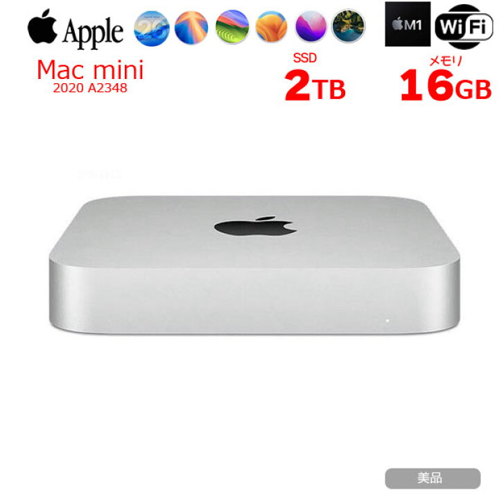 楽天市場】【中古】Apple Mac mini MGNT3J/A A2348 M1 2020 小型デスク 