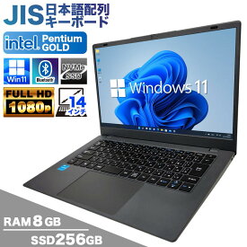 【新品】PASOUL NC14J ノートパソコン Windows11 Intel Pentium GOLD 6500Y SSD256GB メモリ8GB フルHD 14インチ
