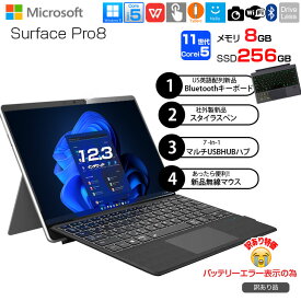 Microsoft Surface Pro8 8PR-00010 中古 タブレット Office Win11 7in1ハブ+新品BTキー+ペン+マウス[core i5 1145G7 8GB SSD256GB カメラ 13インチ]：訳あり品
