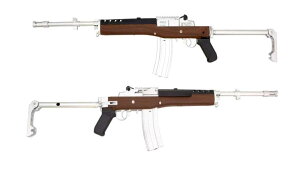 �y�V�i�z[DOUBLE BELL] Mini-14 GB ���^���d���K�� �t�F�C�N�E�b�h ETU�o�[�W���� �V���o�[�k�Ẵ{�[�i�X�Łl