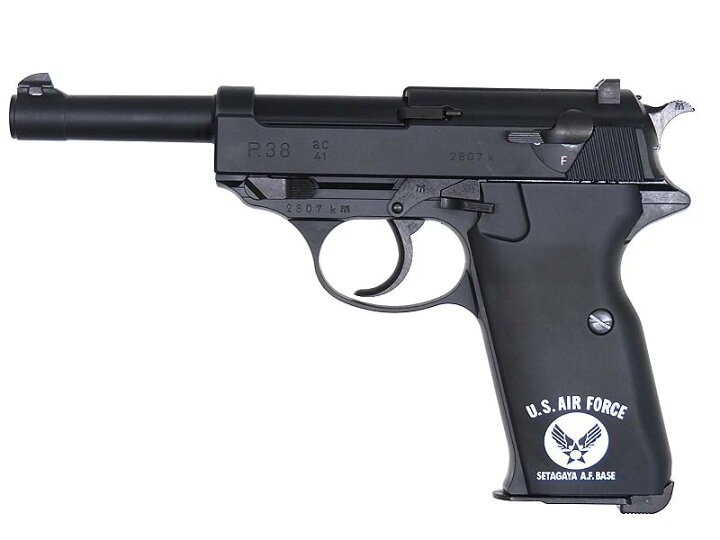 楽天市場】【新品】[マルゼン] ワルサーP38 ブラック ガスブロー 